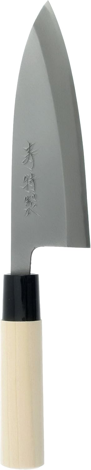 High-Carbon SK-5 Japanese Deba Fish Filleting Knife, 165mm