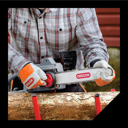 Chainsaw Left-Hand Protection Leather Gloves – Large (Size 10) (91305L) | Leather, Cut-Resistant, Left-Hand Protection for Chainsaw and Power Tools Users, Certified for Professional & Homeowner Use