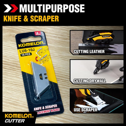 Komelon Folding 2-N-1 Utility Knife & Scraper
