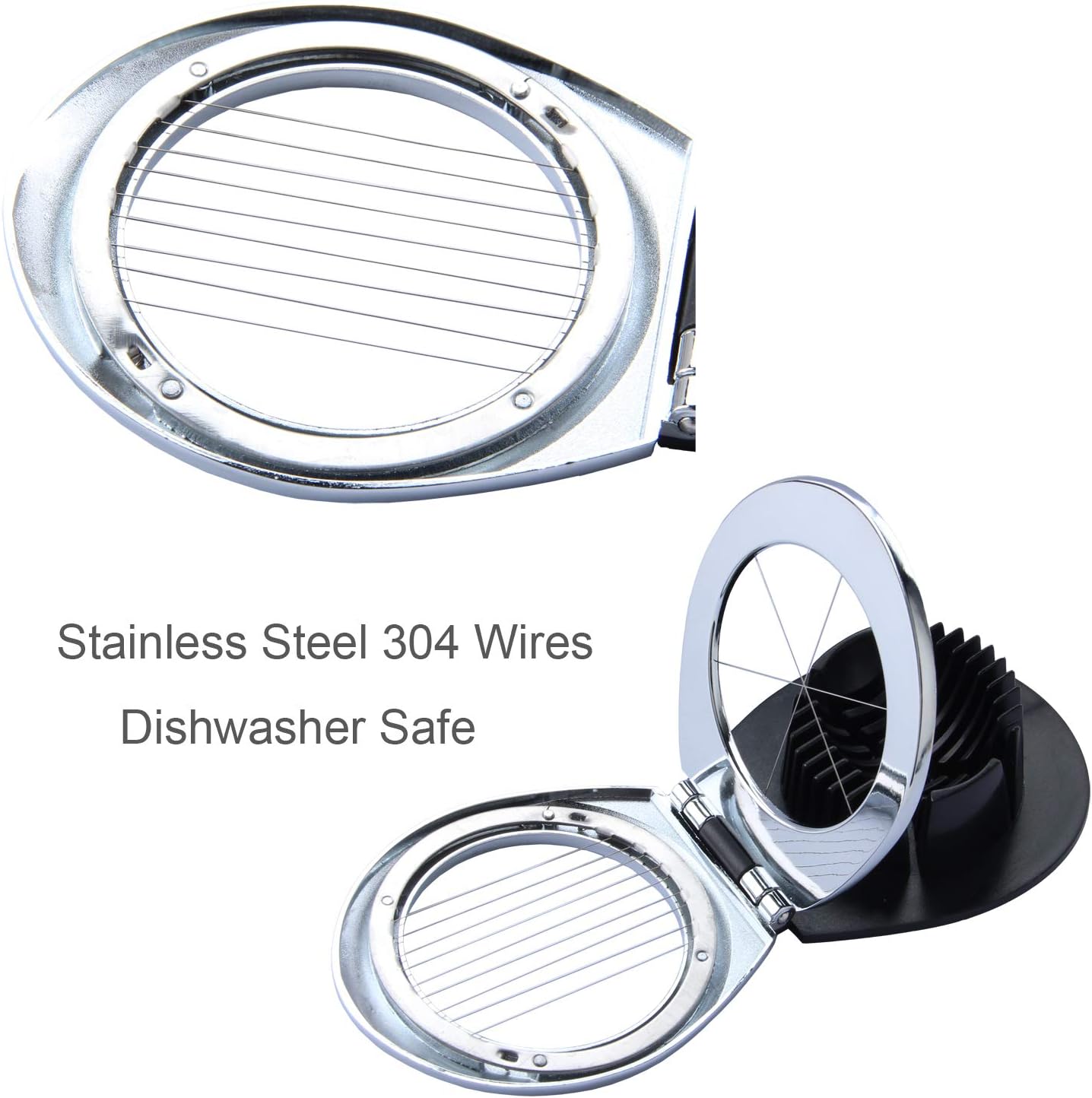 Multi Function Stainless Steel Egg Slicer for Hard Boiled Eggs