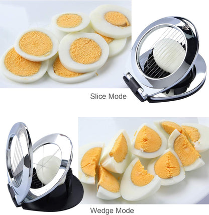 Multi Function Stainless Steel Egg Slicer for Hard Boiled Eggs