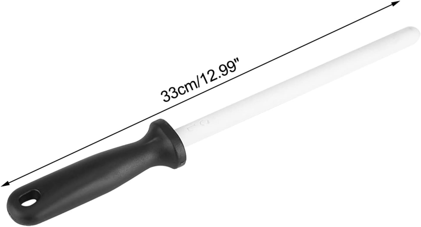 8 Inch Ceramic Sharpening Rod Sharpening Stone Tool Safe Secure for Kitchen Knives Scissors