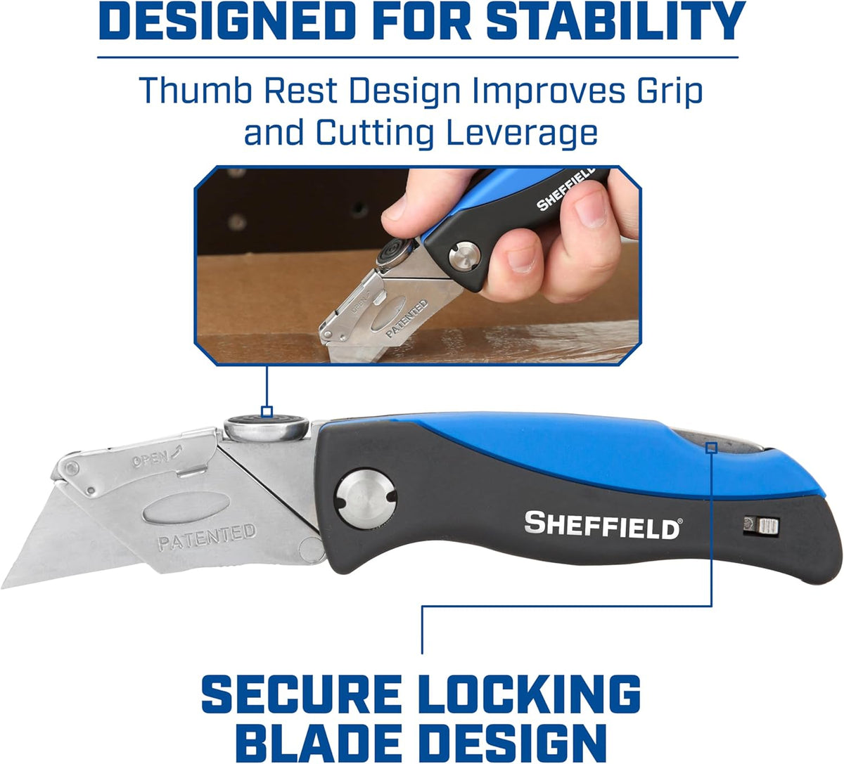 12119 Utility Knife & 5 Utility Knife Blade Storage Compartment