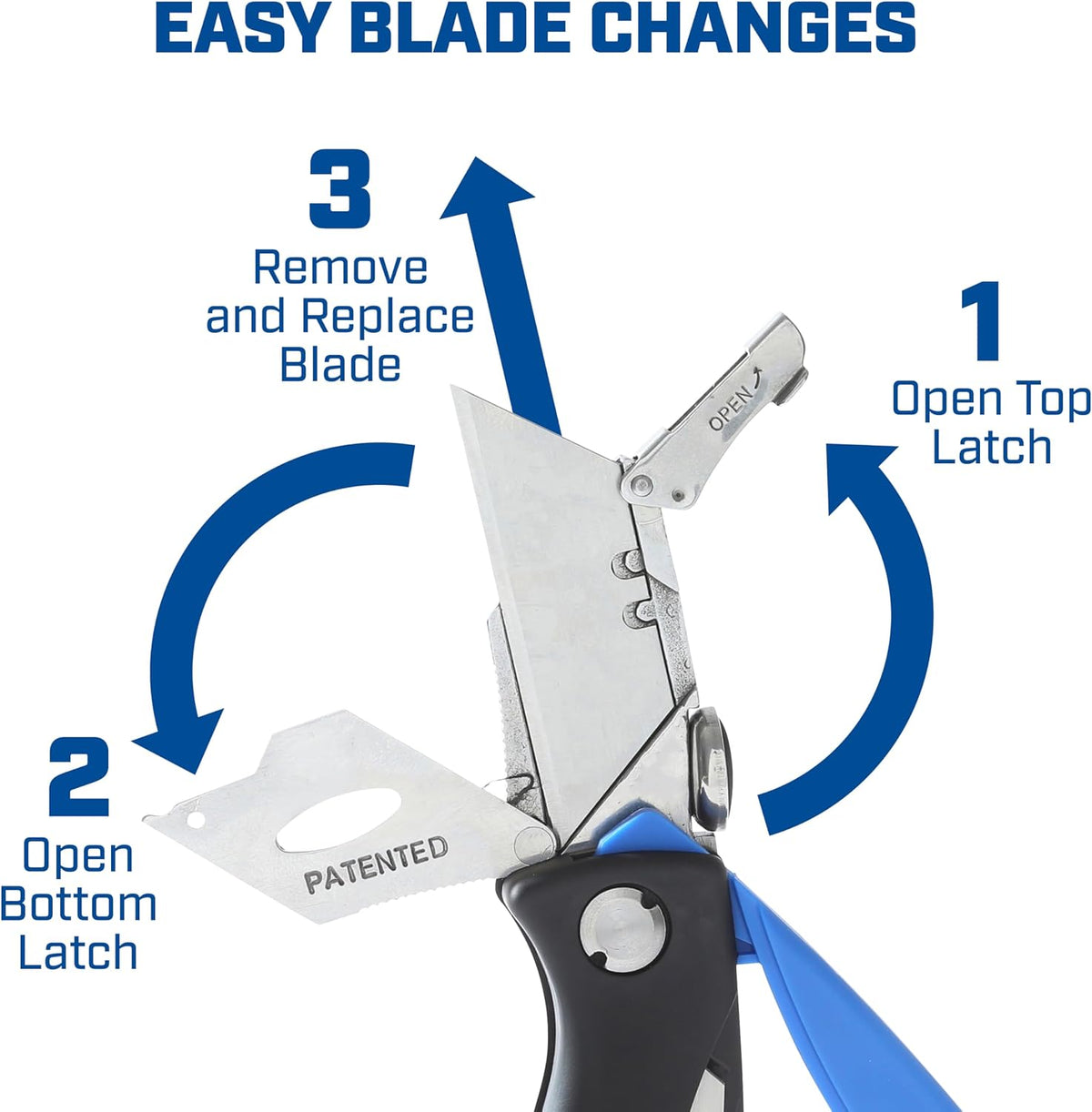 12119 Utility Knife & 5 Utility Knife Blade Storage Compartment
