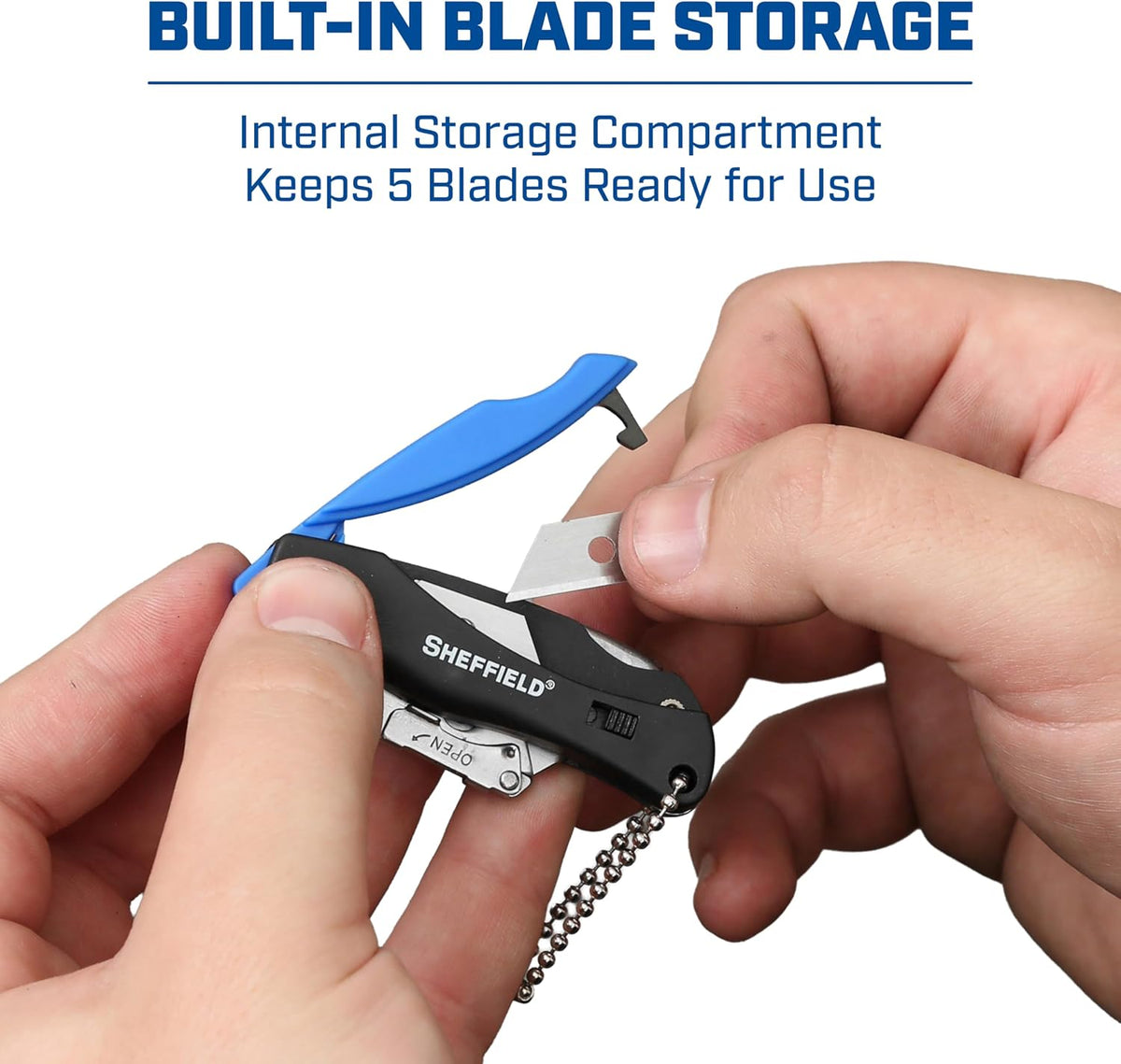 12119 Utility Knife & 5 Utility Knife Blade Storage Compartment