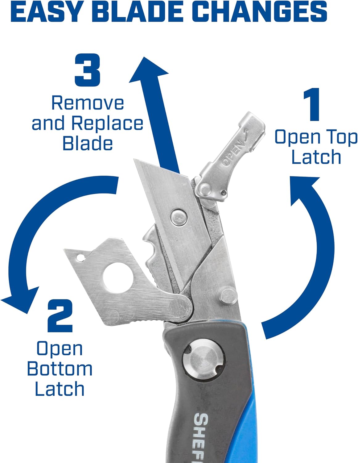 12119 Utility Knife & 5 Utility Knife Blade Storage Compartment