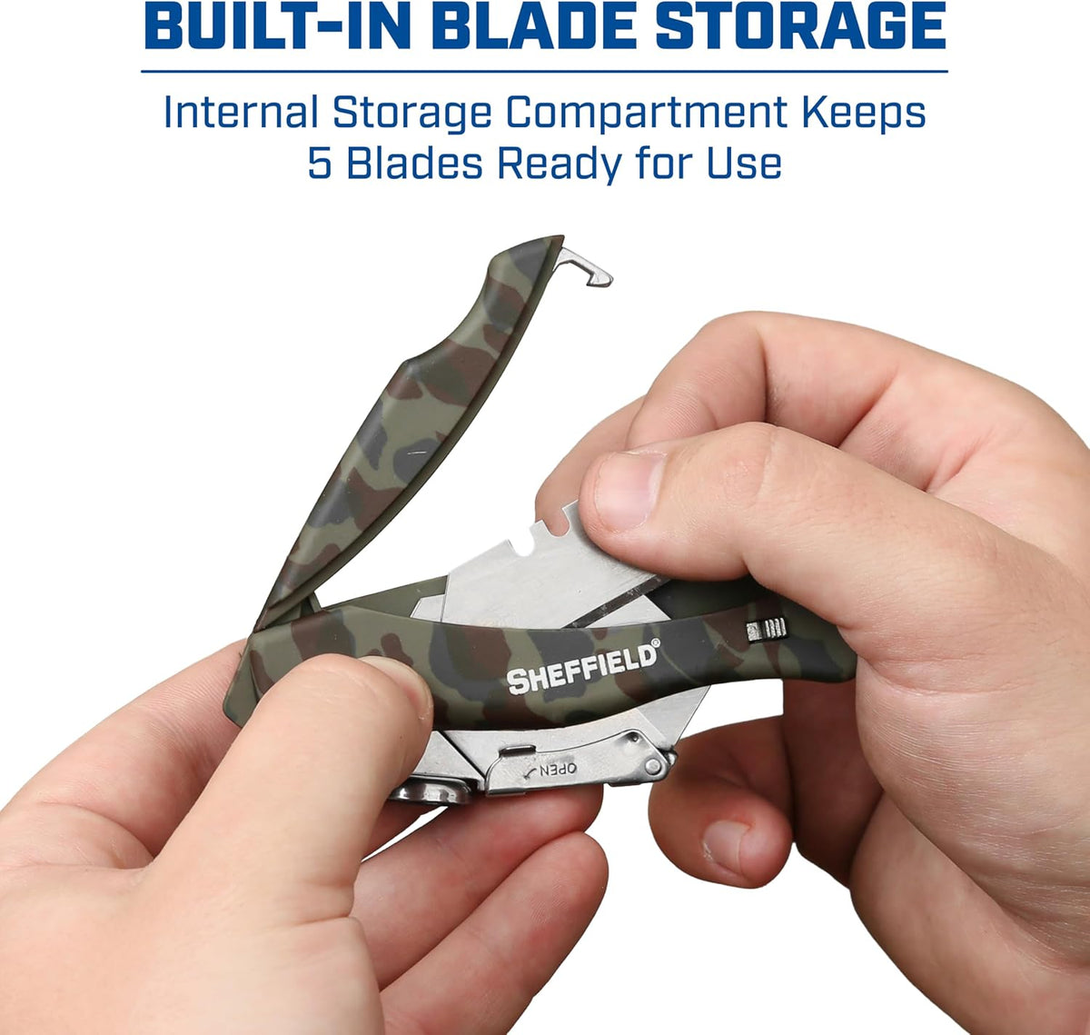 12119 Utility Knife & 5 Utility Knife Blade Storage Compartment