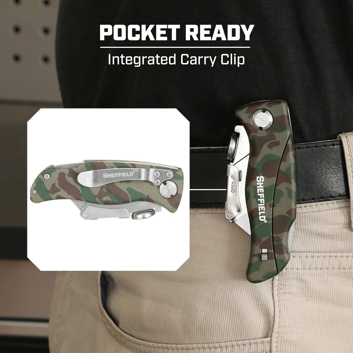 12119 Utility Knife & 5 Utility Knife Blade Storage Compartment