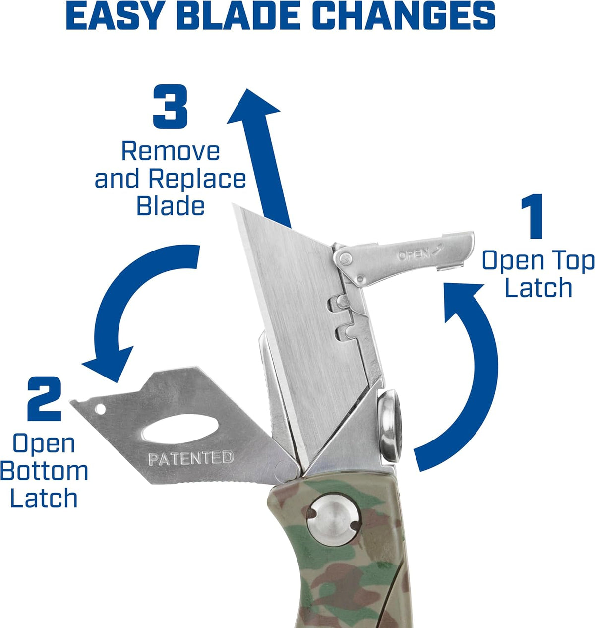 12119 Utility Knife & 5 Utility Knife Blade Storage Compartment