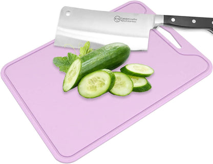 Silicone Cutting Mat Flexible 30x22cm Kitchen Chopping Board | Food-Grade, Non-Porous Surface, Fruit and Vegetable Prep, Heat-Resistant, Dishwasher Safe, Hanging Storage Design, BPA-F