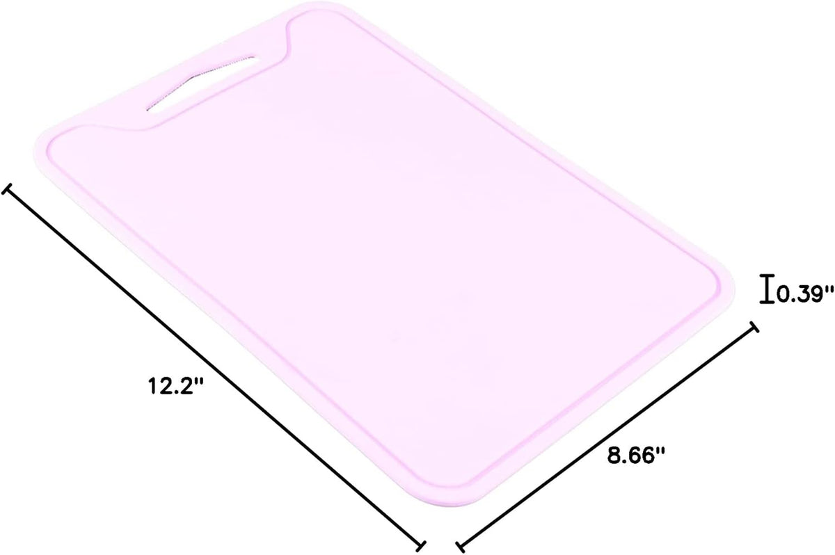 Silicone Cutting Mat Flexible 30x22cm Kitchen Chopping Board | Food-Grade, Non-Porous Surface, Fruit and Vegetable Prep, Heat-Resistant, Dishwasher Safe, Hanging Storage Design, BPA-F