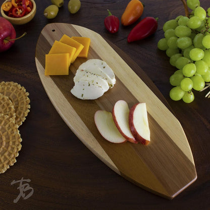 Rock & Branch Series Shiplap Pineapple Shaped Wood Serving and Cutting Board | Great for Wall Art 14-3/8" x 8" x 5/8"