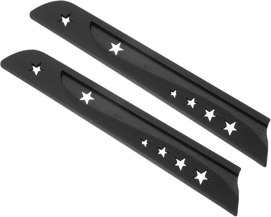 Plastic Safety Knife Cover Sleeves for 8.5" Bread Knife, 2 Pack Knife Blade Guard Protector Universal Kitchen Knife Sheath for Kitchen Bar, Black