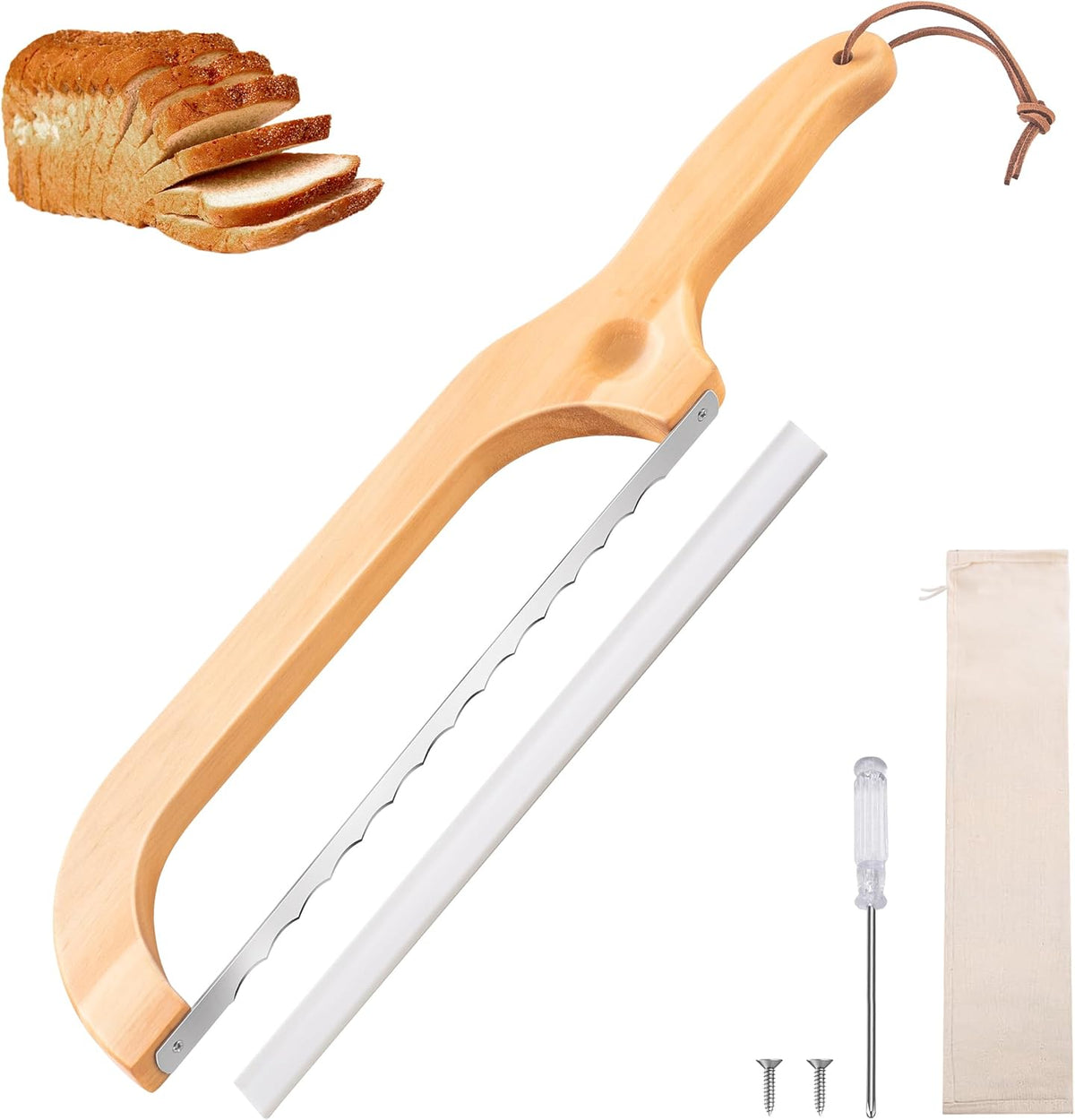 Bread Knife for Homemade Bread 14.5'' Sourdough Bread Knife Bread knives