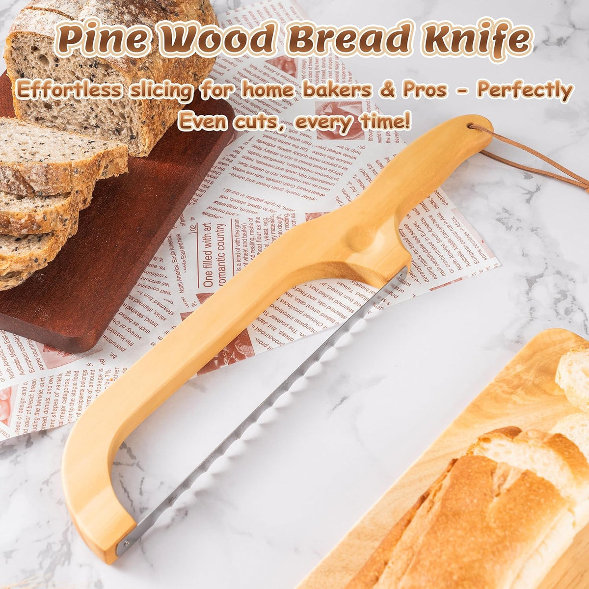 Bread Knife for Homemade Bread 14.5'' Sourdough Bread Knife Bread knives