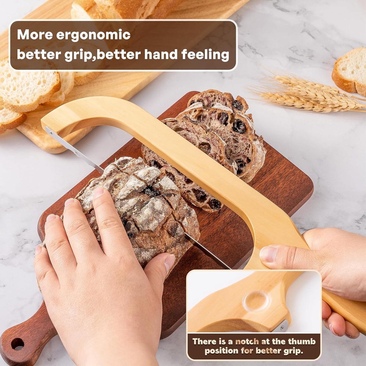 Bread Knife for Homemade Bread 14.5'' Sourdough Bread Knife Bread knives