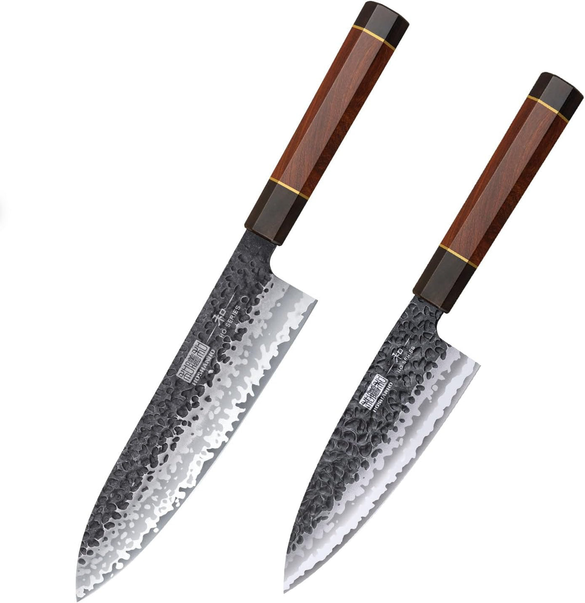 6 Inch Deba Knife, Japanese VG10 High Carbon Steel Kitchen Knife for Sushi Sashimi & 8 Inch Japanese Gyuto Chef Knife, 7 Layers High Carbon Steel VG-10 Kitchen Knife