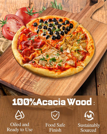 Mini Acacia Wood Cutting Board with Hanging Hole,Small Wooden cutting board-Rectangular Charcuterie Board-Cheese Cutting Board-Serving Board.BPA Free For Vegetables,Fruit,Bread,Meat-9" X 6.5" X 0.6"