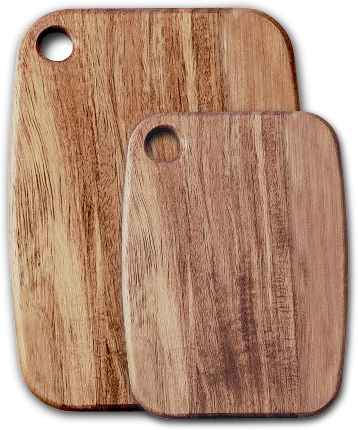 Mini Acacia Wood Cutting Board with Hanging Hole,Small Wooden cutting board-Rectangular Charcuterie Board-Cheese Cutting Board-Serving Board.BPA Free For Vegetables,Fruit,Bread,Meat-9" X 6.5" X 0.6"