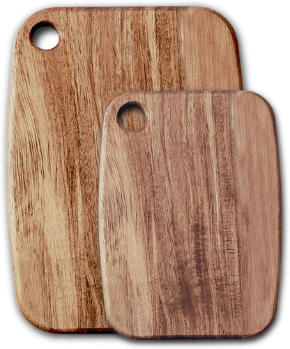 Mini Acacia Wood Cutting Board with Hanging Hole,Small Wooden cutting board-Rectangular Charcuterie Board-Cheese Cutting Board-Serving Board.BPA Free For Vegetables,Fruit,Bread,Meat-9" X 6.5" X 0.6"
