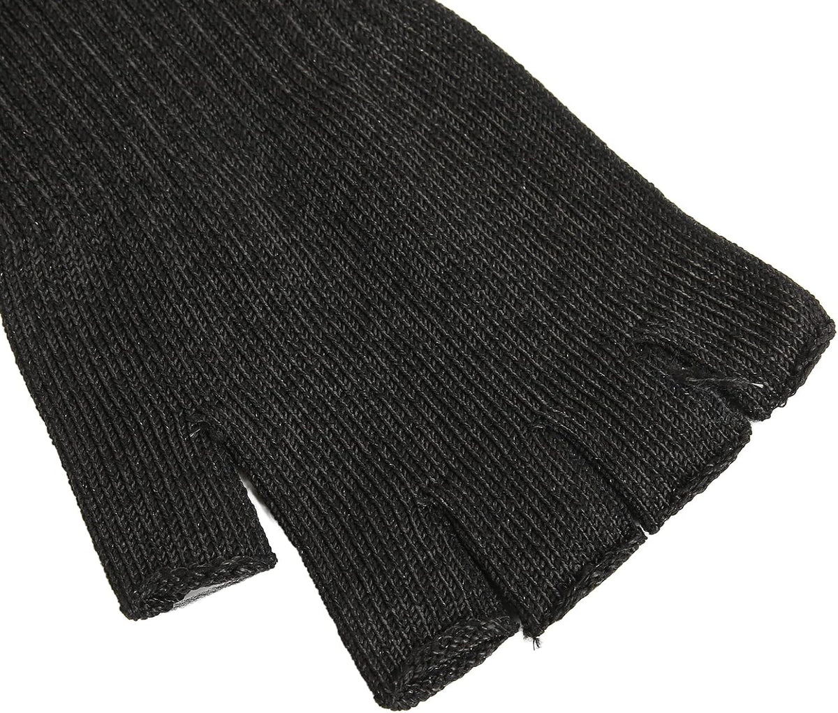 2 Pairs Cut Arm Sleeves, Level 5 Scratch Abrasion Protection Sleeves, Finger Holes Safety, Ideal for Yard Work, Kitchen & Chainsaw Safety (L)