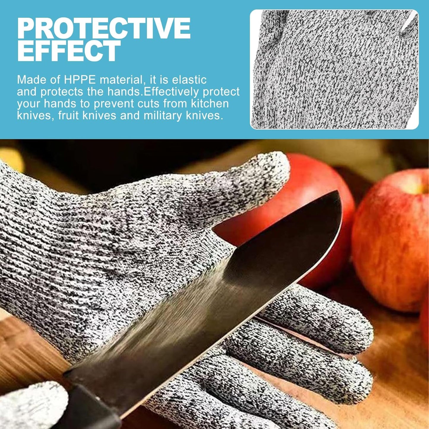 4-Piece Oyster Shucking Tool Kit with Stainless Steel Knives, Cut-Resistant Gloves, and Cloth