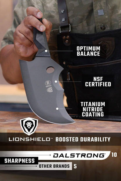 7" Meat Cleaver - Titanium Nitride Coated