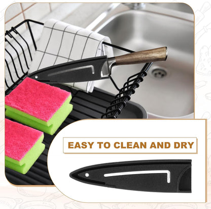 2Pcs PP Universal Knife Cover, Knife Protector Sleeve for 3" Paring Knife Blade Guard for Kitchen, Dining Room, Black