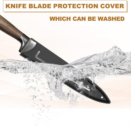 2Pcs PP Universal Knife Cover, Knife Protector Sleeve for 3" Paring Knife Blade Guard for Kitchen, Dining Room, Black
