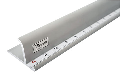 24-Inch Professional Aluminum Safety Ruler with Finger Guard Edge and Non-Slip Base – Precision Cutting Tool for Craft Projects – Durable Safety Ruler