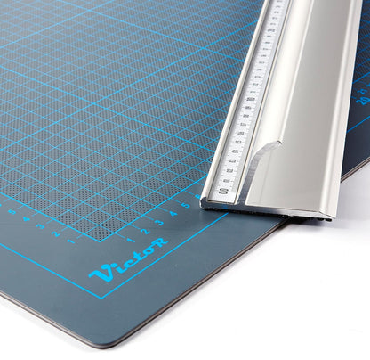 24-Inch Professional Aluminum Safety Ruler with Finger Guard Edge and Non-Slip Base – Precision Cutting Tool for Craft Projects – Durable Safety Ruler