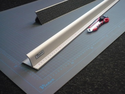 24-Inch Professional Aluminum Safety Ruler with Finger Guard Edge and Non-Slip Base – Precision Cutting Tool for Craft Projects – Durable Safety Ruler
