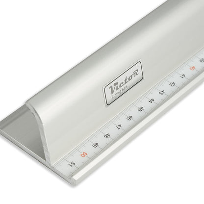 24-Inch Professional Aluminum Safety Ruler with Finger Guard Edge and Non-Slip Base – Precision Cutting Tool for Craft Projects – Durable Safety Ruler