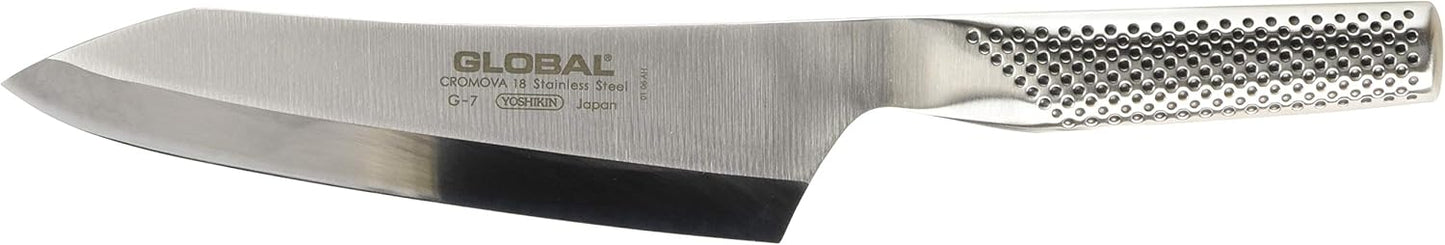 Global G-7L, Classic 7" Left handed Deba Knife, Stainless Steel