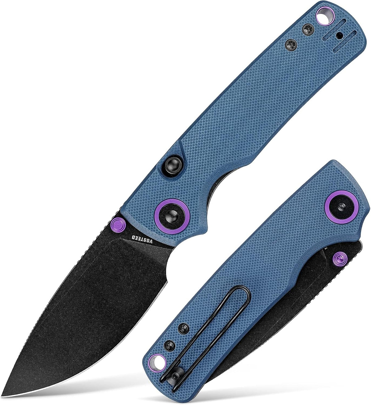 EDC Knife, 2.99" 14C28N Steel Wider Blade, Green Micarta Handle Top Liner Lock, Folding Pocket Knives with Clip for Men & Women, Survival Camping - Porcupine A2603