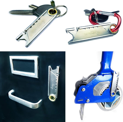 Ron's Utility Pocket Knife 3.0 Gift for Men Attaches to Keychain and Carabiner with Magtrak Technology Stainless Steel