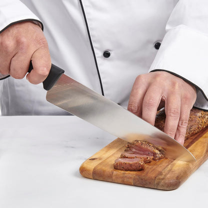 Offset Serrated Bread Knife, Professional 9-Inch German Steel Blade For Homemade Sourdough, Artisan Bread Slicing, or Cake Cutting, Ergonomic Soft-Grip Handle, NSF-Certified Kitchen Knife