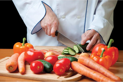 Offset Serrated Bread Knife, Professional 9-Inch German Steel Blade For Homemade Sourdough, Artisan Bread Slicing, or Cake Cutting, Ergonomic Soft-Grip Handle, NSF-Certified Kitchen Knife