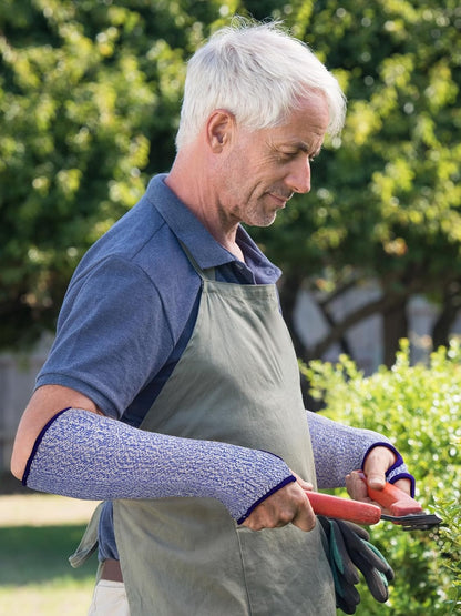 Cut Resistant Sleeves Protective Arm Sleeves Safety Arms Protection Sleeves with Thumb Hole for Garden Kitchen