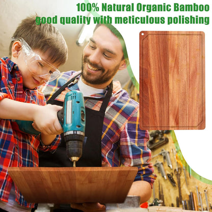 12 Set Extra Large Plain Cutting Board Bulk Heavy Duty Wood Cutting Boards Set with Juice Groove for Mother's Day Kitchen Gifts Wedding Crafts, Pre Oiled(Walnut,14" x 11")