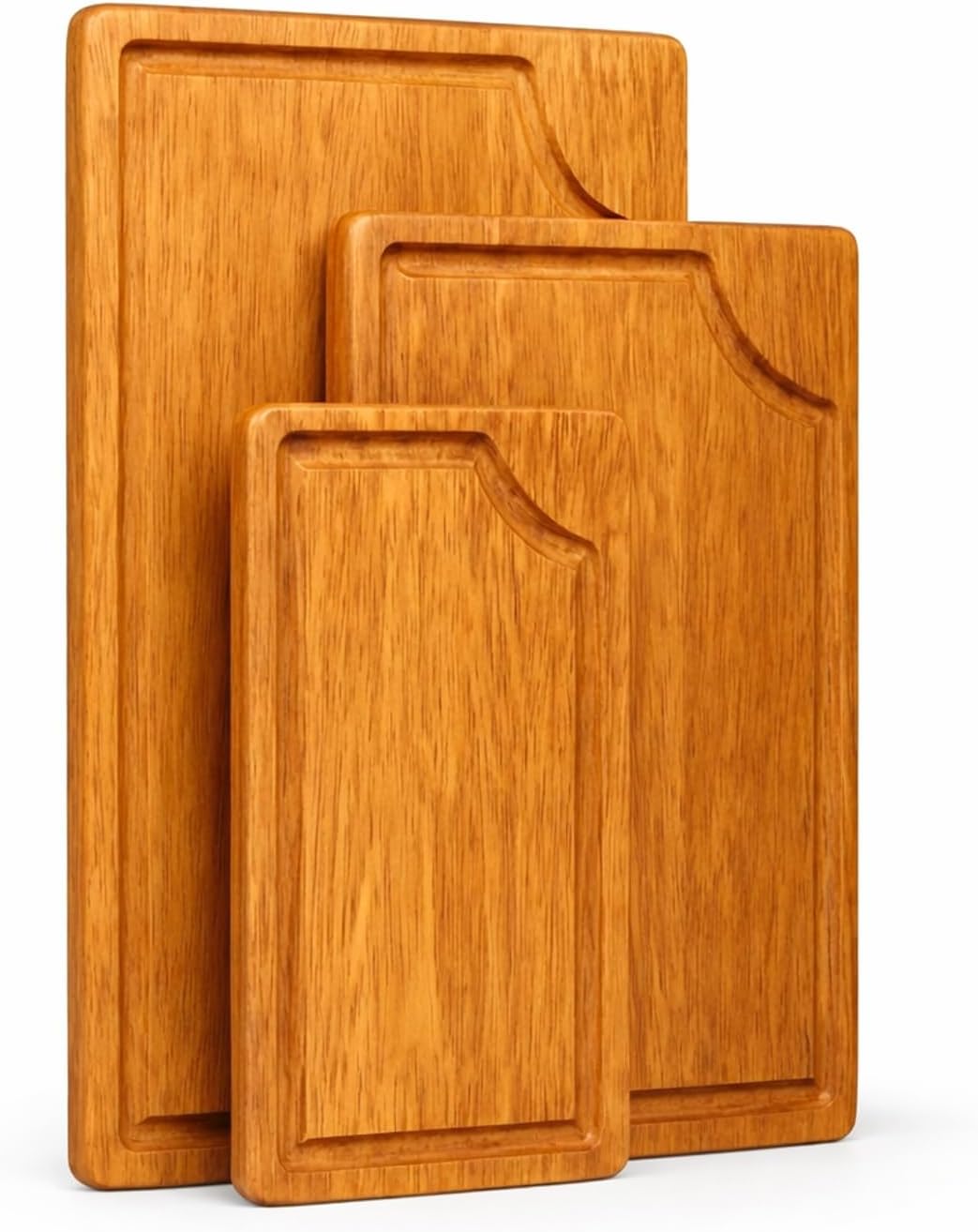 Store Indya Mango Wood Cutting Board for Kitchen, Natural, Set of 3