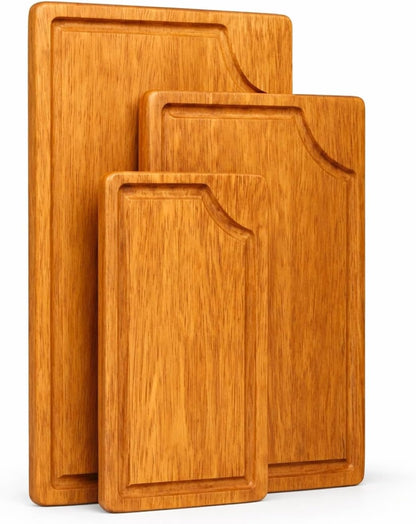 Store Indya Mango Wood Cutting Board for Kitchen, Natural, Set of 3