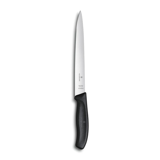 Swiss Classic 8-Inch Fillet Knife, with Straight Flexible Blade, Multicolor