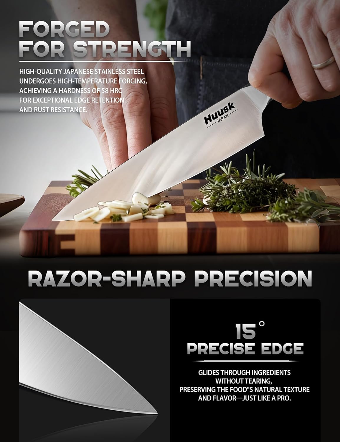 Huusk Paring Knife Ultra Sharp - 3.5" Small Kitchen Knife, Ivory White Grip | Japanese Stainless Steel, Well-balanced, Ergonomic, for Vegetable Fruit Peeling Coring Cutting, Men & Women Gift