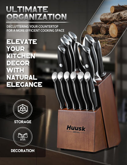 Huusk Paring Knife Ultra Sharp - 3.5" Small Kitchen Knife, Ivory White Grip | Japanese Stainless Steel, Well-balanced, Ergonomic, for Vegetable Fruit Peeling Coring Cutting, Men & Women Gift