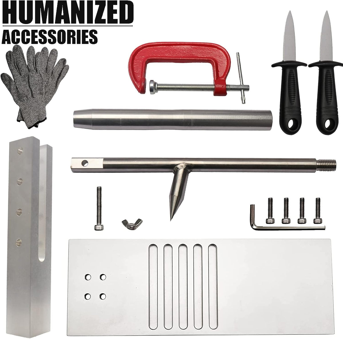 Oyster Shucker Tool Set, Adjustable Oyster Clam Opener Machine