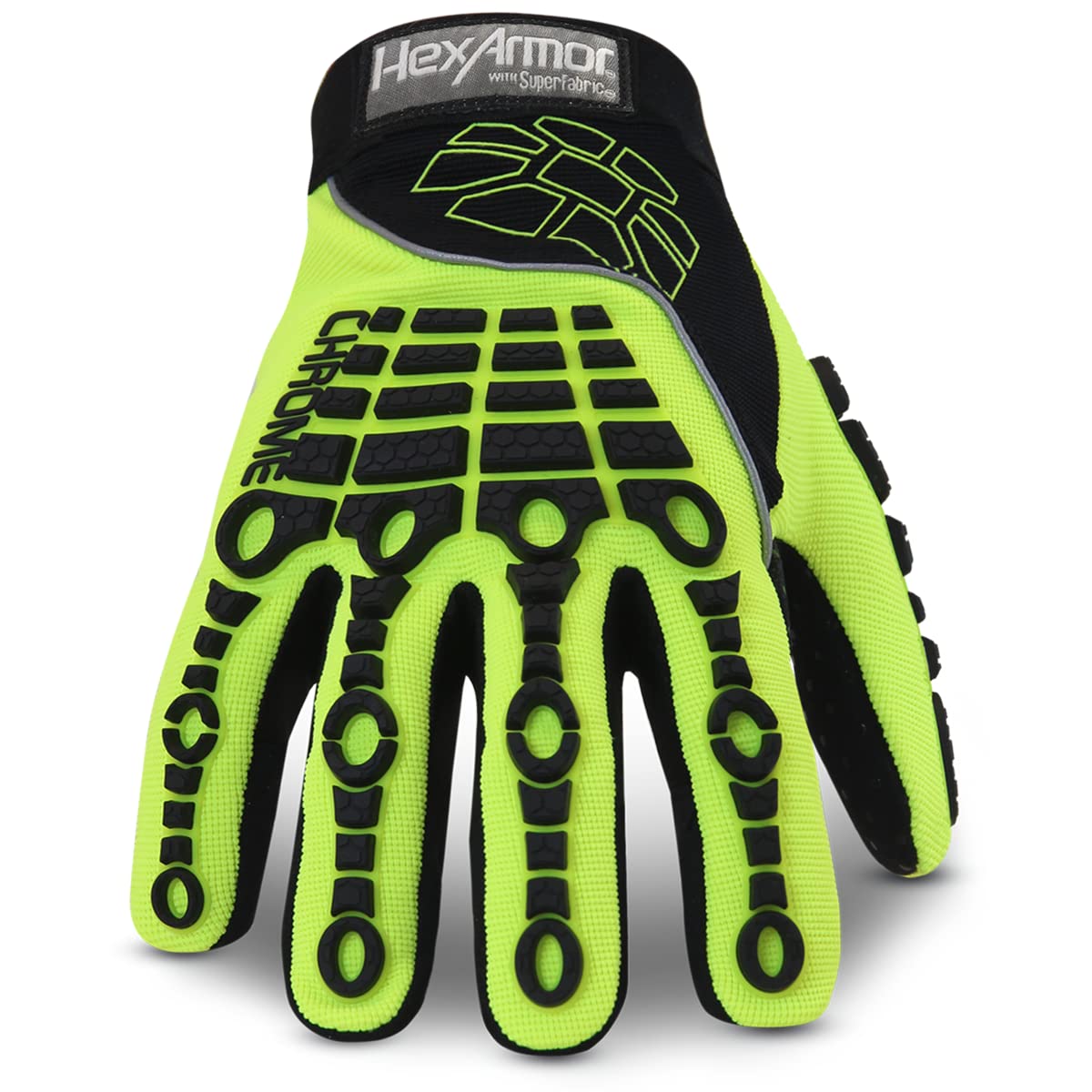 Cut-Resistant Impact Protection High-Visibility Work Gloves | Chrome Series® 4026 | Medium