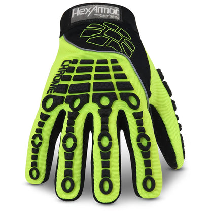 Cut-Resistant Impact Protection High-Visibility Work Gloves | Chrome Series® 4026 | Medium