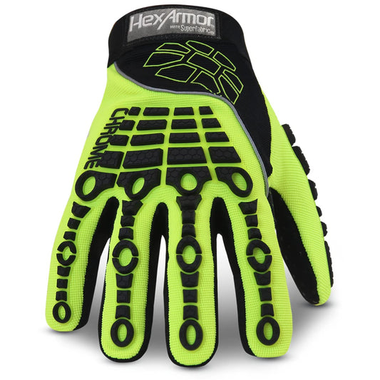Cut-Resistant Impact Protection High-Visibility Work Gloves | Chrome Series® 4026 | Medium
