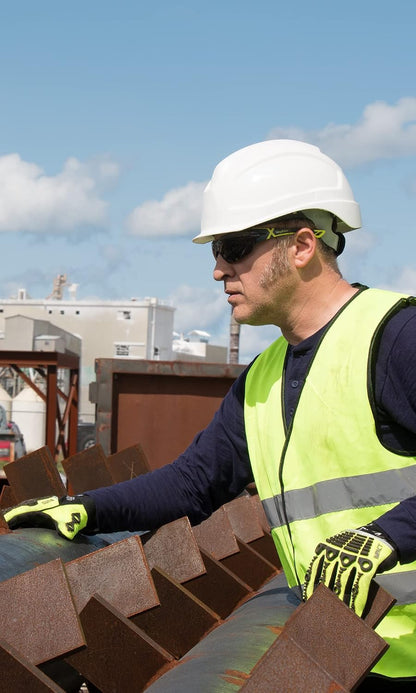 Cut-Resistant Impact Protection High-Visibility Work Gloves | Chrome Series® 4026 | Medium